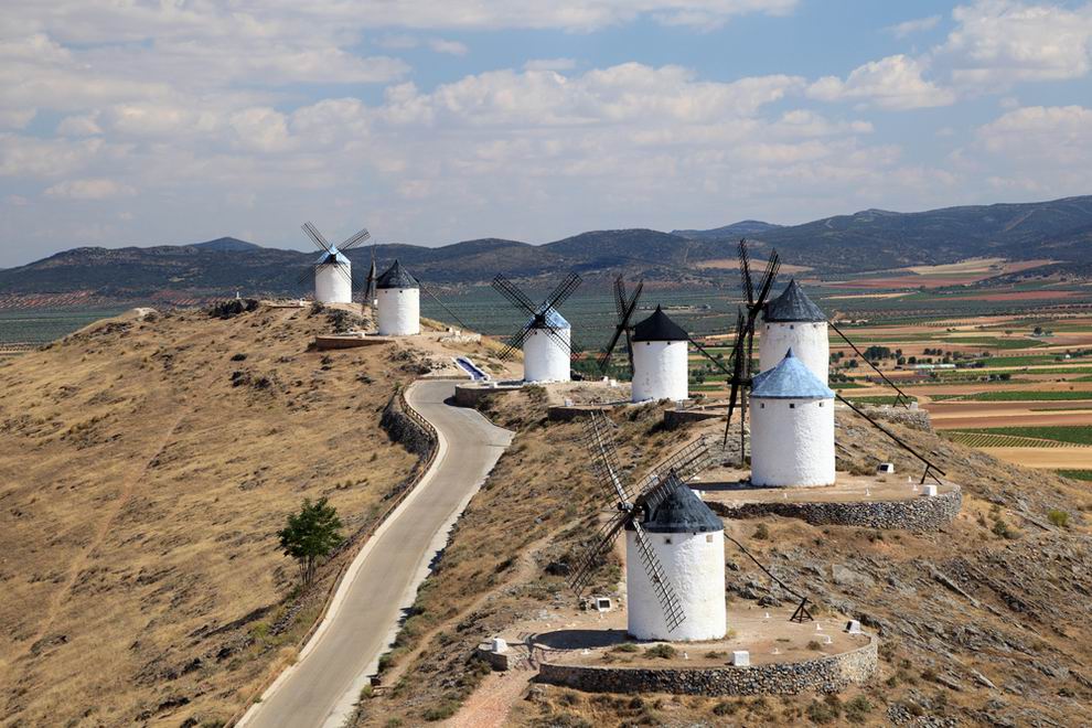 Castilla-La Mancha szélmalmok