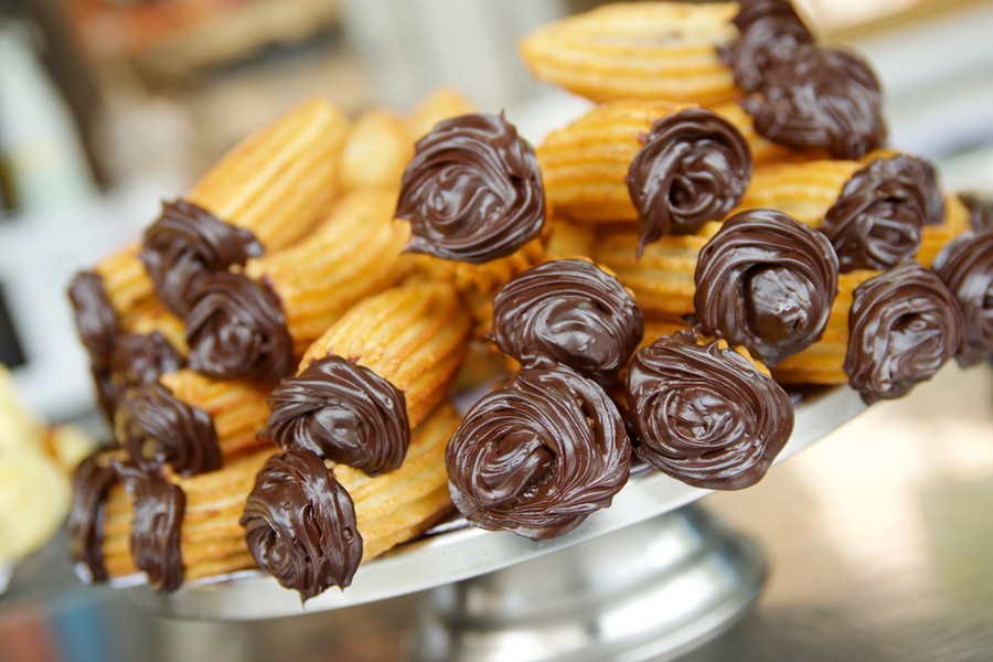 Churros con chocolate