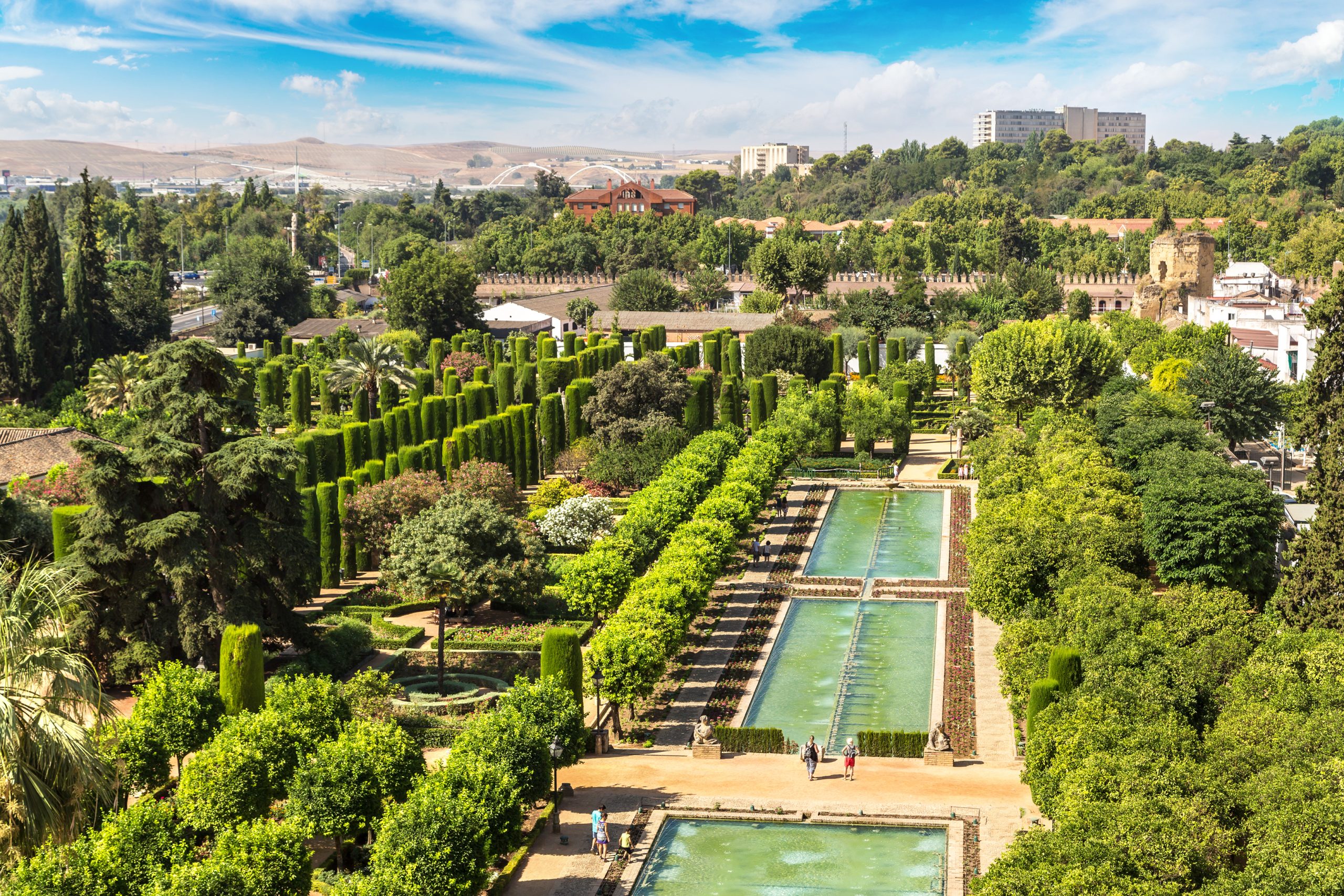 Gardens at Alcazar in Cordoba