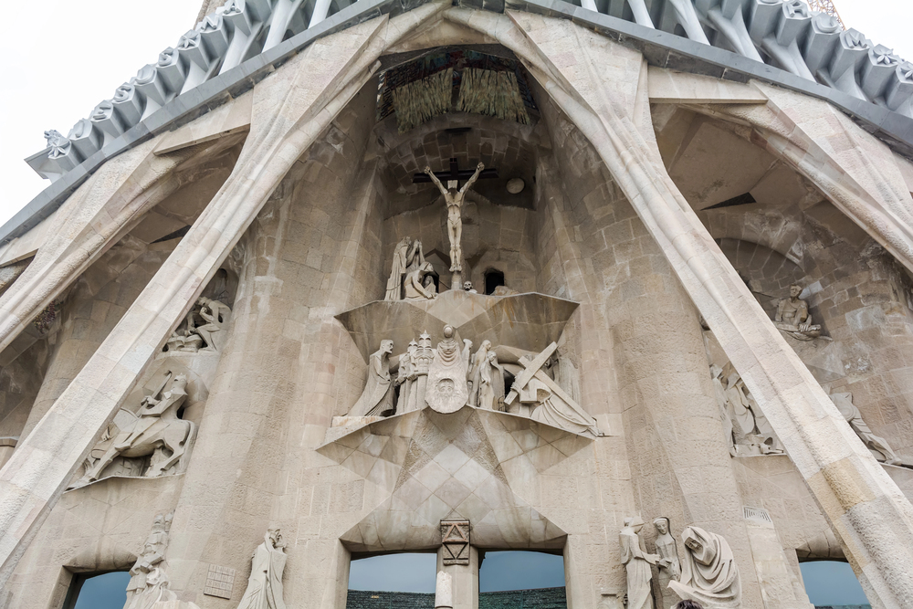 sagrada família barcelona szenvedés homlokzata